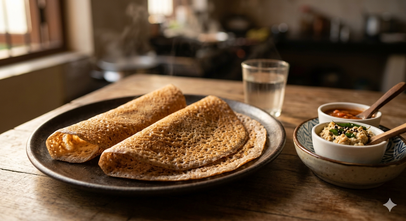 Instant ragi dosa