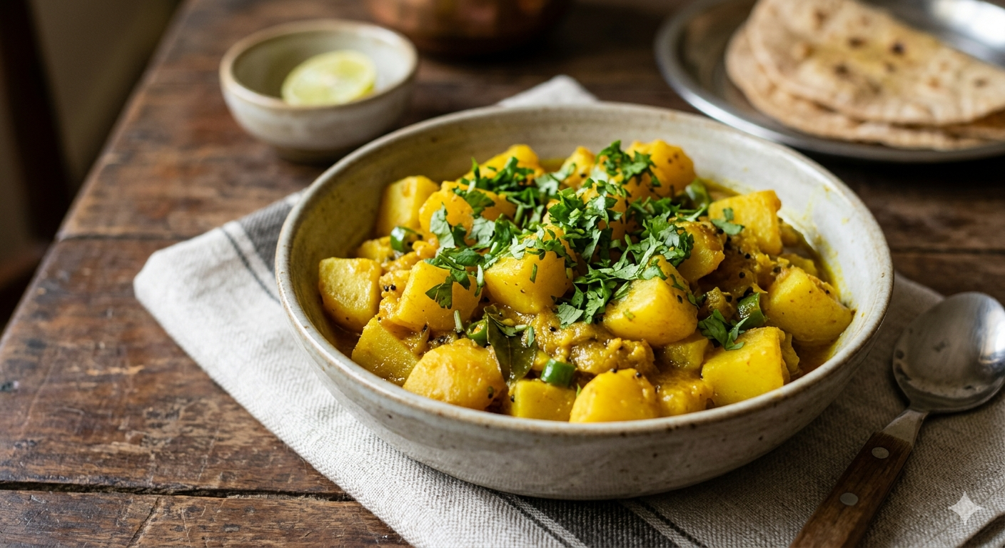 Simple potato subzi